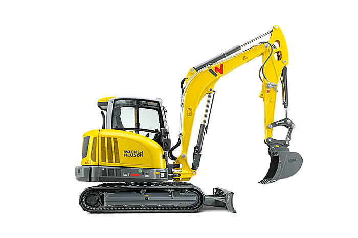 Wacker Neuson ET65 Compact Excavator - Enclosed Canopy - Image 4
