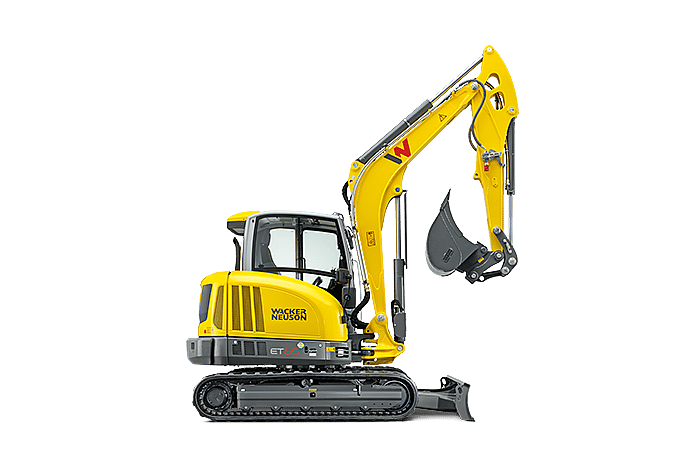 Wacker Neuson ET65 Compact Excavator - Enclosed Canopy - Image 5