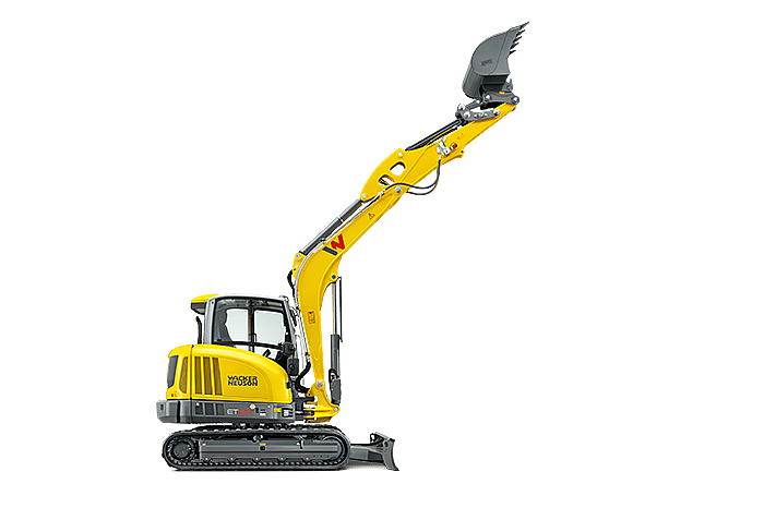 Wacker Neuson ET65 Compact Excavator - Enclosed Canopy - Image 7