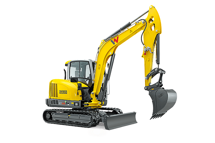 Wacker Neuson ET65 Compact Excavator - Enclosed Canopy