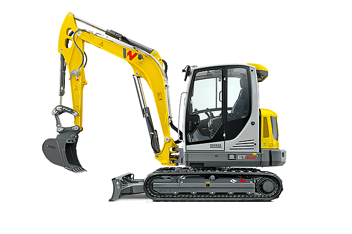Wacker Neuson ET65 Compact Excavator - Enclosed Canopy - Image 2