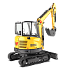 Wacker Neuson EZ36 Compact Excavator – Enclosed Canopy