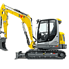 Wacker Neuson ET65 Compact Excavator – Enclosed Canopy